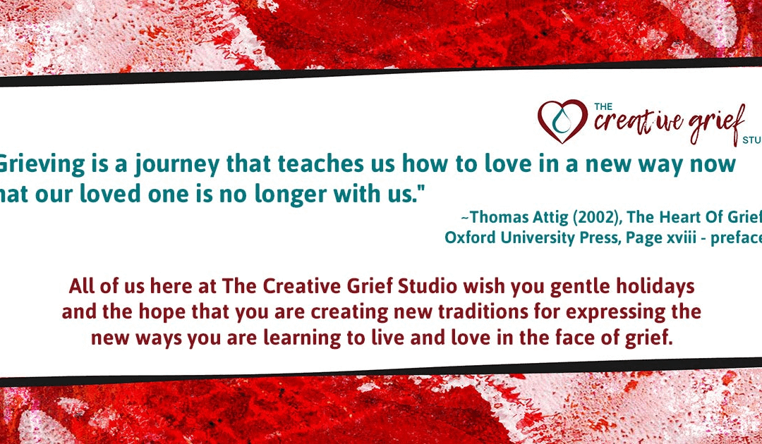 Holiday wishes from The Creative Grief Studio