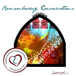 cover of the Remembering Conversations section of our manual for the certification course showing mixed media art and our logo